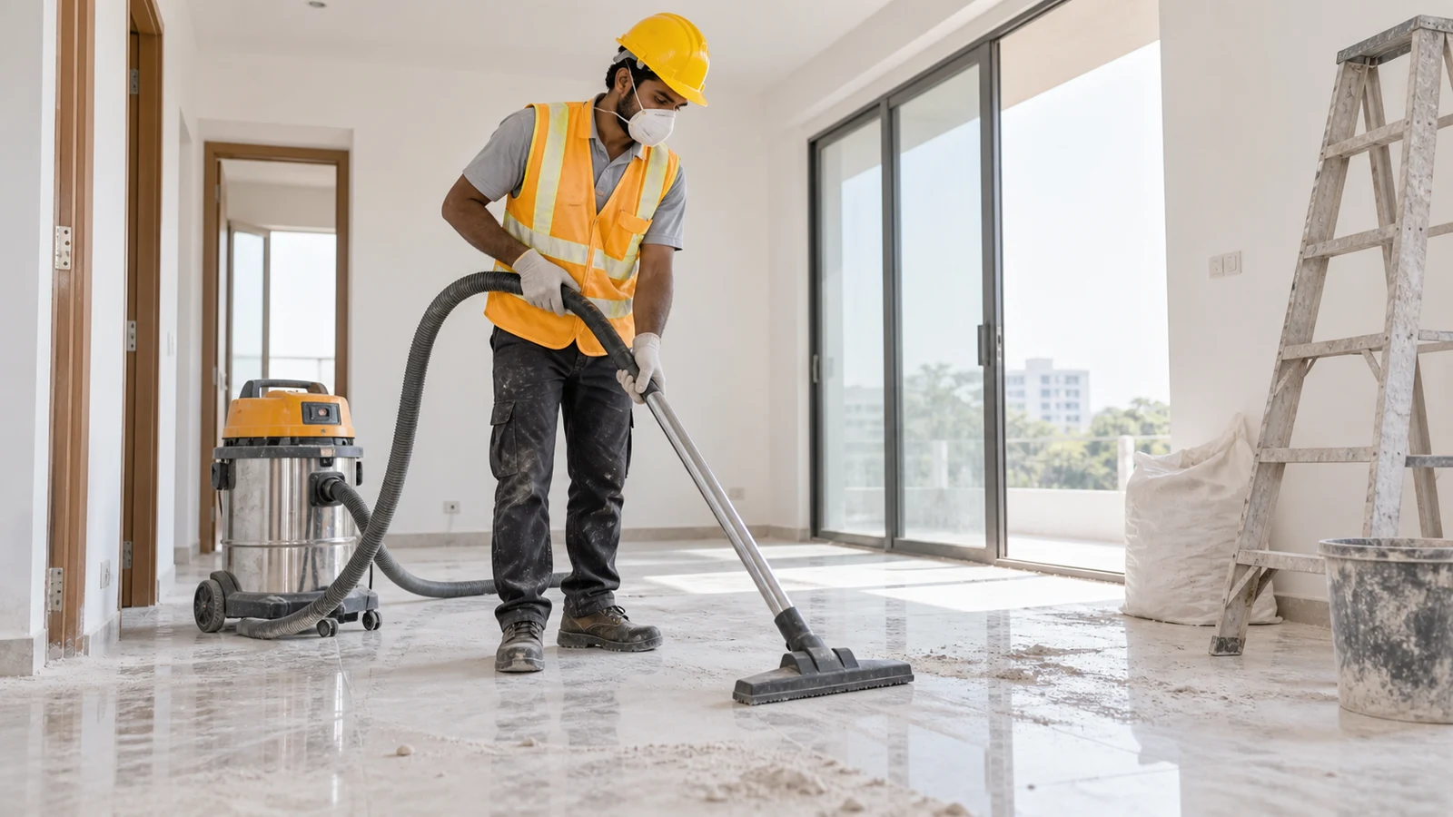 Post-construction cleaning service
