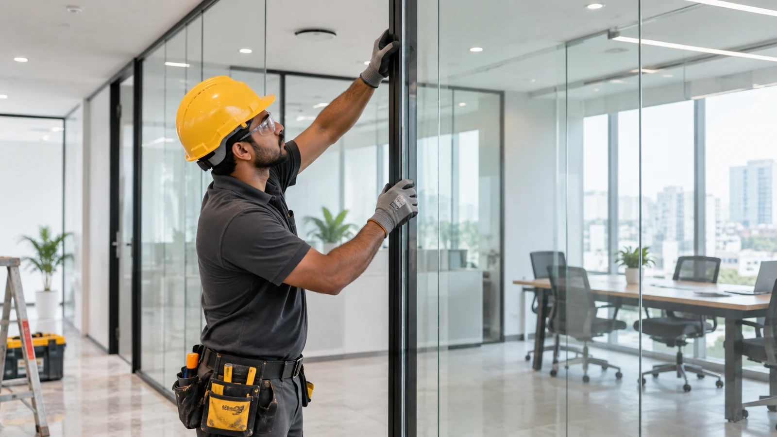 Glass partitions service