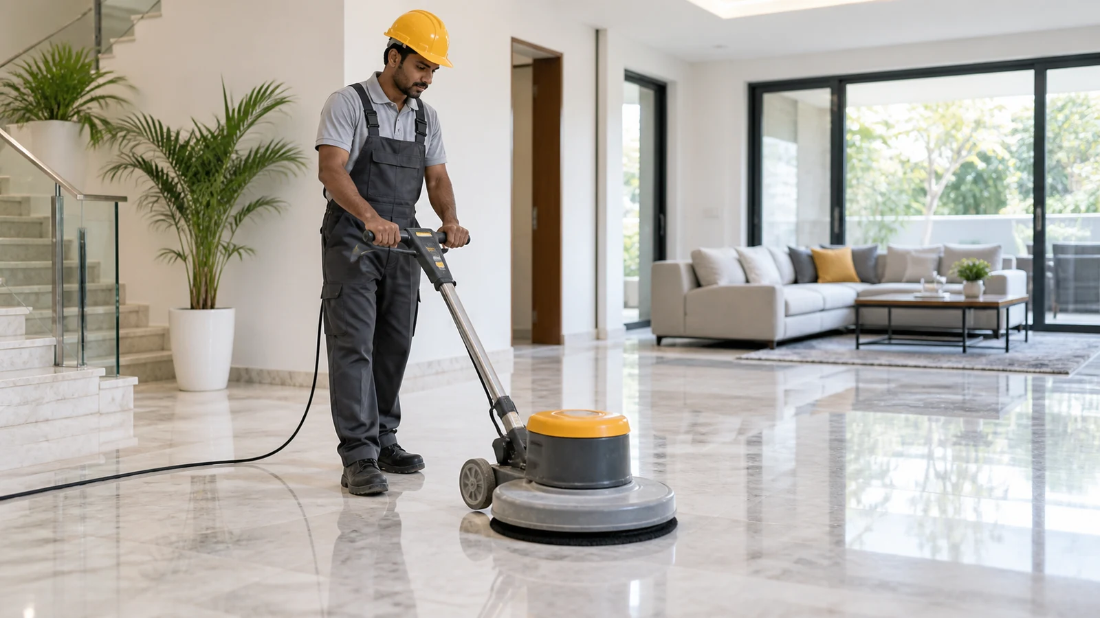 Floor polishing service