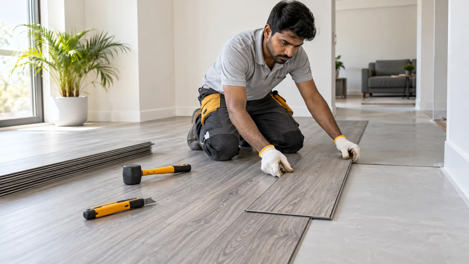 Vinyl flooring service