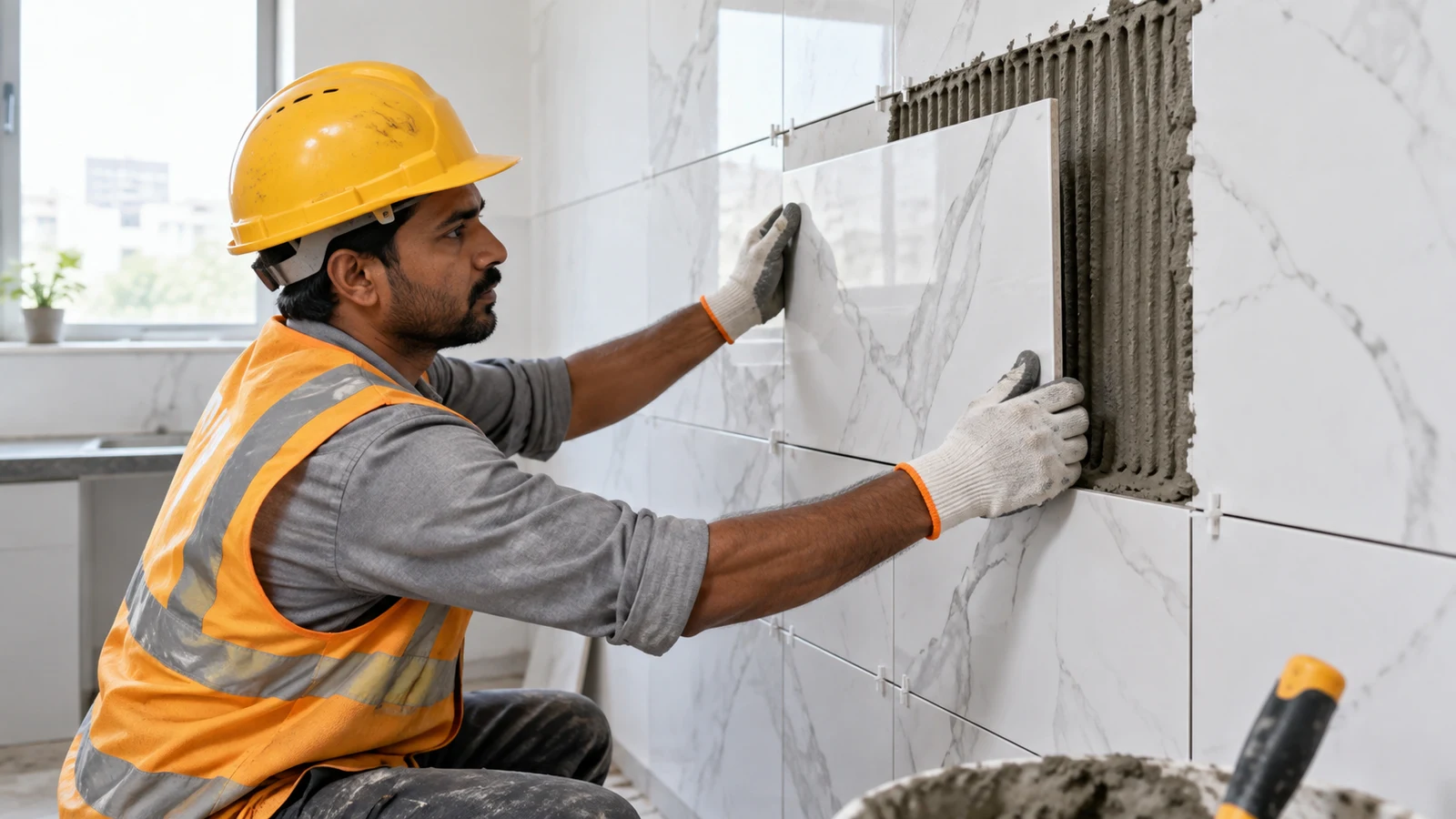 Wall tiling service
