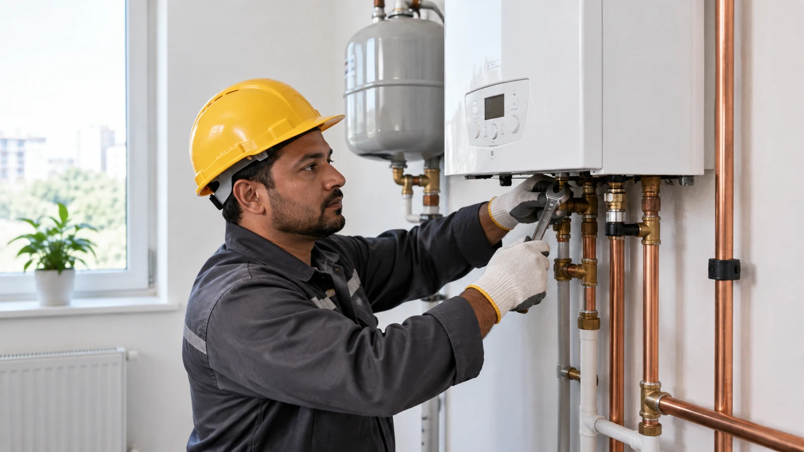 Heating system installation service