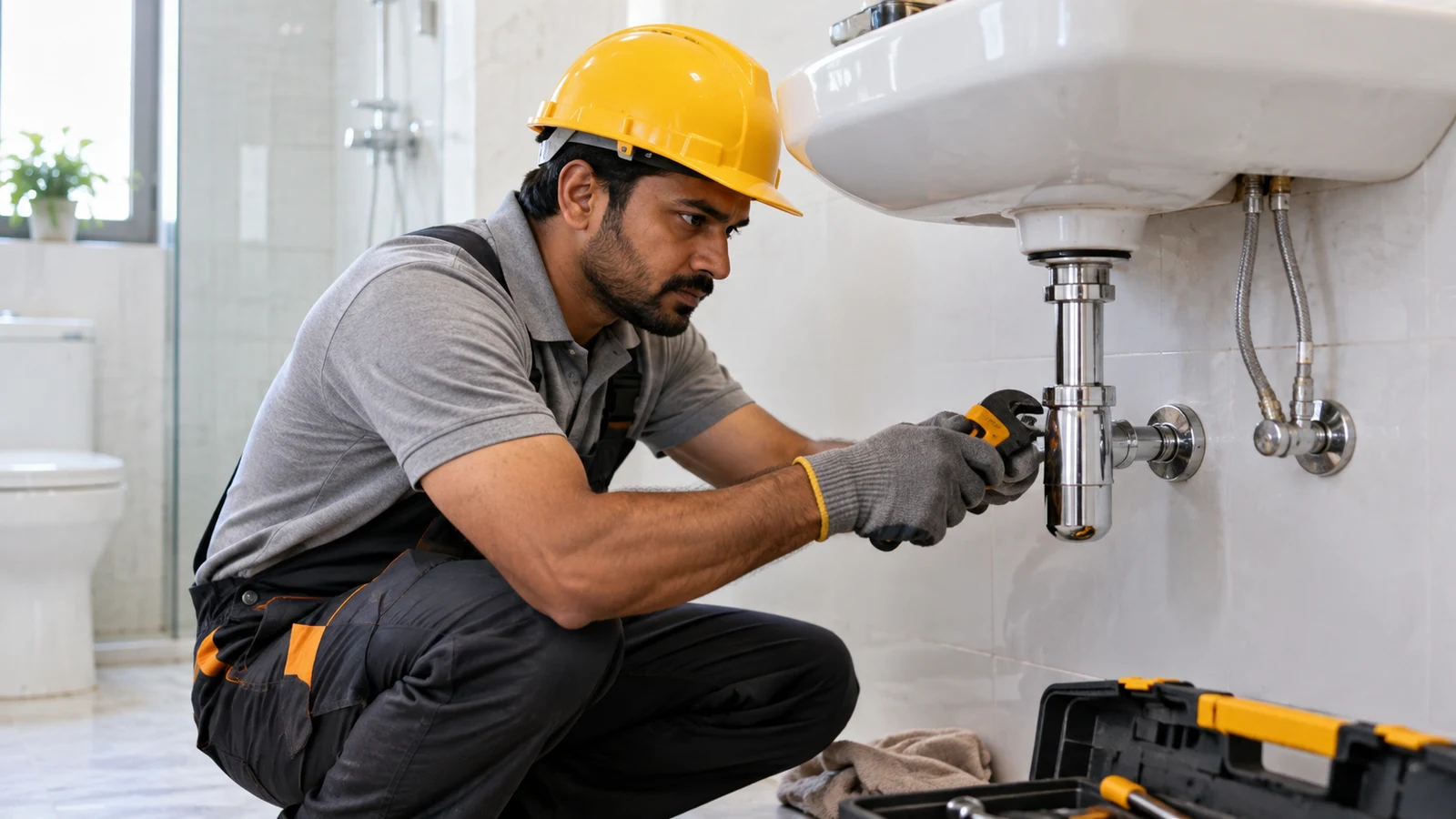 Bathroom plumbing service